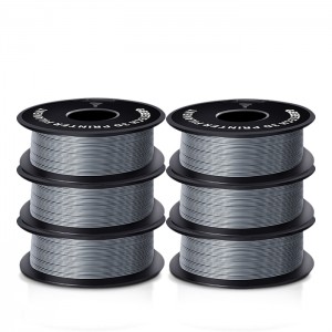 {6KG}PLA Silver 3D Printer Filament 1.75mm 1kg/roll