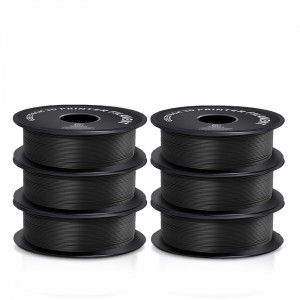 {6KG}PLA Matte Black 3D Printer Filament 1.75mm 1kg/roll