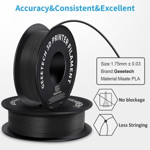 {6KG}PLA Matte Black 3D Printer Filament 1.75mm 1kg/roll