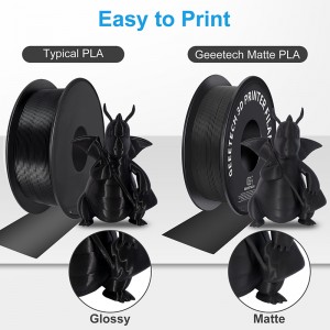 {6KG}PLA Matte Black 3D Printer Filament 1.75mm 1kg/roll