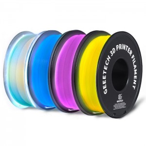 {4KG}PLA Luminous (Blue + Yellow + Rose Red + Multicolor) 3D Printer Filament 1.75mm 1kg/roll