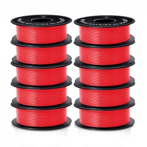 {10KG}PLA Red 3D Printer Filament 1.75mm 1kg/roll