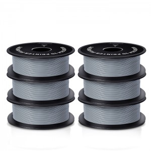 {6KG}PLA Grey 3D Printer Filament 1.75mm 1kg/roll