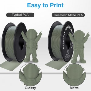 {6KG}PLA Matte Green 3D Printer Filament 1.75mm 1kg/roll