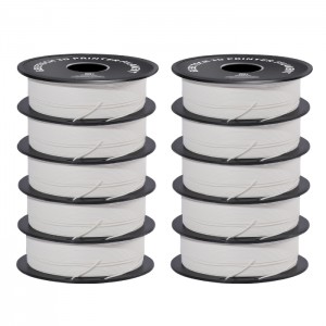 {10KG}PLA Matte White 3D Printer Filament 1.75mm 1kg/roll