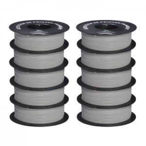 {10KG}PLA Matte Grey 3D Printer Filament 1.75mm 1kg/roll