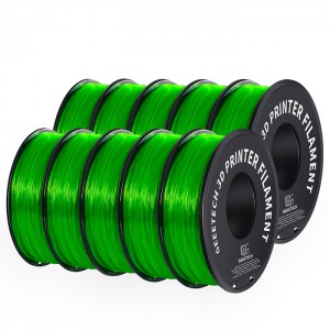 {10KG} TPU Transparent Green 3D Printer Filament 1.75mm 1kg/roll