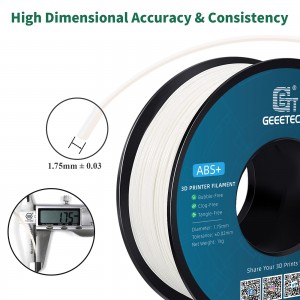 {6KG}ABS  White 3D Printer Filament 1.75mm 1kg/roll