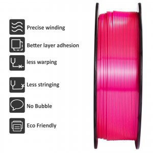 PLA Silk Magenta 3D Printer Filament 1.75mm 1kg/roll