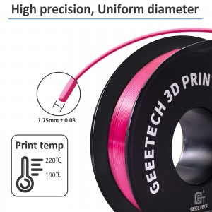 PLA Silk Magenta 3D Printer Filament 1.75mm 1kg/roll