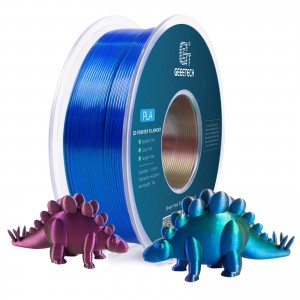 PLA Silk Tri-Color 3D Printer Filament 1.75mm 1kg/roll (Red+Blue+Green)