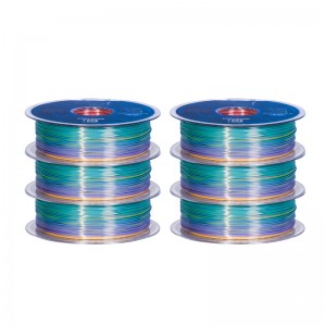 {6KG} PLA Silk Rainbow 3D Printer Filament 1.75mm 1kg/roll
