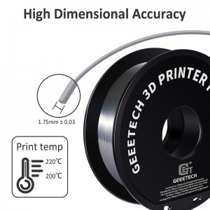 {6KG} PLA Silk Silver 3D Printer Filament 1.75mm 1kg/roll