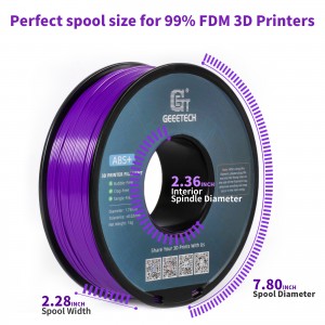 ABS+  Purple 3D Printer Filament 1.75mm 1kg/roll