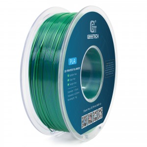 PLA Silk Dual 3D Printer Filament 1.75mm 1kg/roll (Blue And Green)