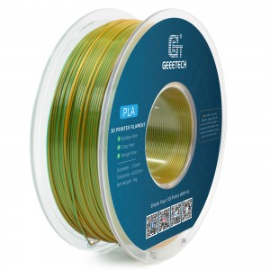 PLA Silk Dual 3D Printer Filament 1.75mm 1kg/roll (Yellow And Green)
