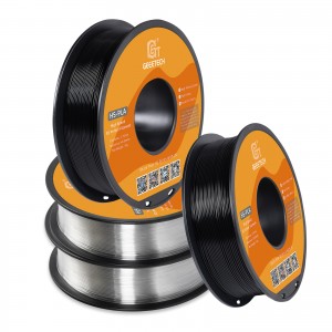 4KG HS-PLA(Black+Transparent)*2 3D Printer Filament 1.75mm 1kg/roll
