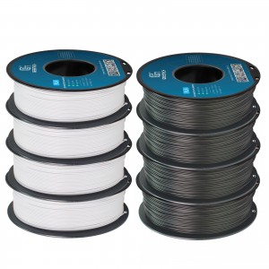 {8KG}PLA (Black + White) 3D Printer Filament 1.75mm 1kg/roll