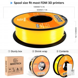 HS-PLA Yellow 3D Printer Filament 1.75mm 1kg/roll