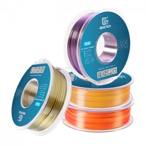 {4KG} PLA Silk Dual Color 3D Printer Filament 1.75mm 1kg/roll (Gold Red +Gold Purple +Gold Copper + Gold Silver )