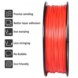 PLA Red  3D Printer Filament 1.75mm 1kg/roll