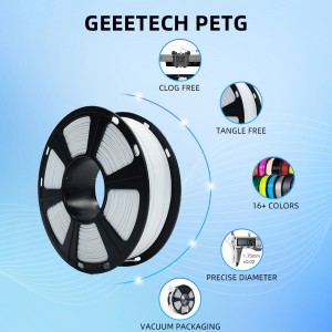 PETG White 3D Printer Filament 1.75mm 1kg/roll