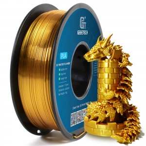 PLA Silk Gold 3D Printer Filament 1.75mm 1kg/roll