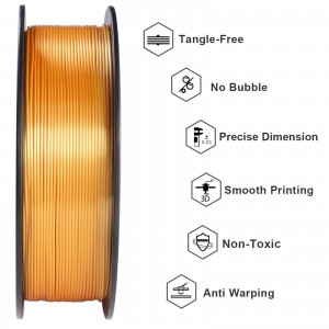 PLA  Silk Gold 3D Printer Filament 1.75mm 1kg/roll