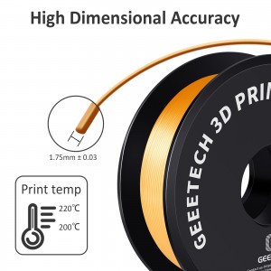 PLA  Silk Gold 3D Printer Filament 1.75mm 1kg/roll