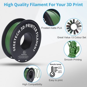 PLA Matte Olive Green 3D Printer Filament 1.75mm 1kg/roll