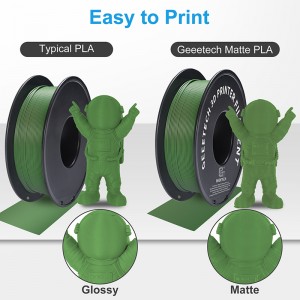 PLA Matte Olive Green 3D Printer Filament 1.75mm 1kg/roll