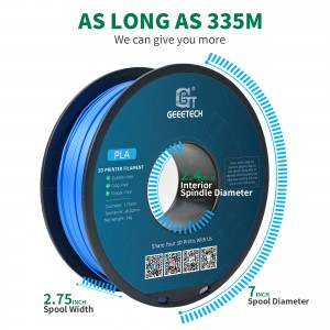 PLA Blue 3D Printer Filament 1.75mm 1kg/roll
