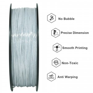 PLA like Marble Grey 3D Printer Filament 1.75mm 1kg/roll