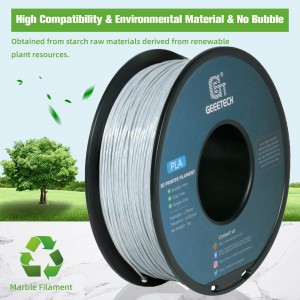 PLA like Marble Grey 3D Printer Filament 1.75mm 1kg/roll
