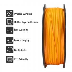 PLA orange 3D Printer Filament 1.75mm 1kg/roll