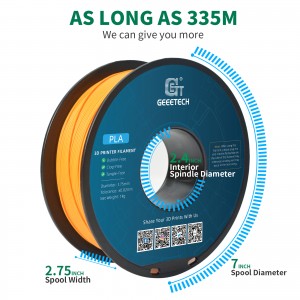 PLA orange 3D Printer Filament 1.75mm 1kg/roll