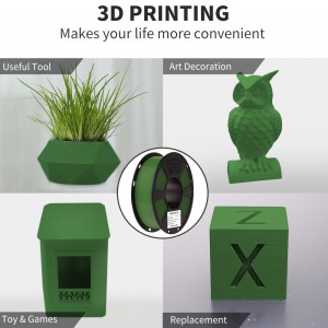 PLA Matte Olive Green 3D Printer Filament 1.75mm 1kg/roll