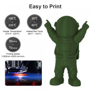 PLA Matte Olive Green 3D Printer Filament 1.75mm 1kg/roll
