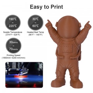 PLA  Matte Brown 3D Printer Filament 1.75mm 1kg/roll