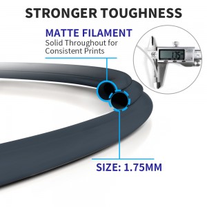 PLA  Matte Blue 3D Printer Filament 1.75mm 1kg/roll