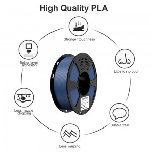 PLA  Matte Blue 3D Printer Filament 1.75mm 1kg/roll