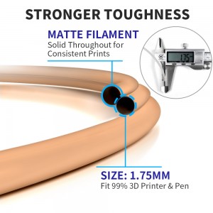 PLA Matte Skin 3D Printer Filament 1.75mm 1kg/roll