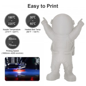 PLA  Matte Light Grey 3D printer Filament 1.75mm 1kg/roll