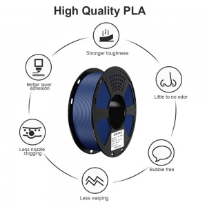 PLA Matte Navy Blue 3D Printer Filament 1.75mm 1kg/roll