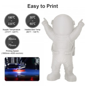 PLA Matte Stone Grey 3D Printer Filament 1.75mm 1kg/roll