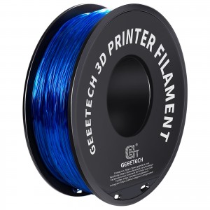 TPU Transparent Blue 3D Printer Filament 1.75mm 1kg/roll