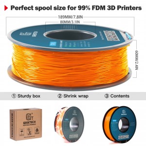 TPU Orange 3D Printer Filament 1.75mm 1kg/roll