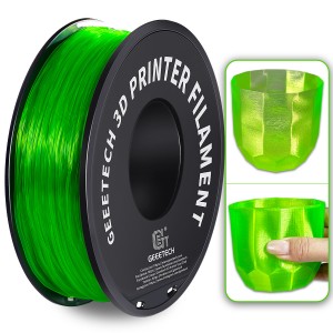 TPU Transparent Green 3D Printer Filament 1.75mm 1kg/roll