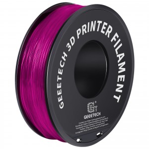 TPU Transparent Pink 3D Printer Filament 1.75mm 1kg/roll
