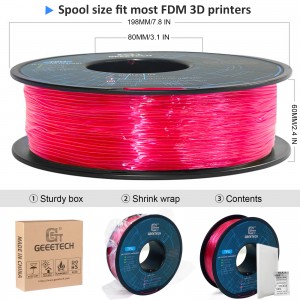 TPU Pink 3D Printer Filament 1.75mm 1kg/roll